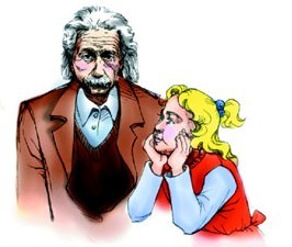 爱因斯坦和小女孩